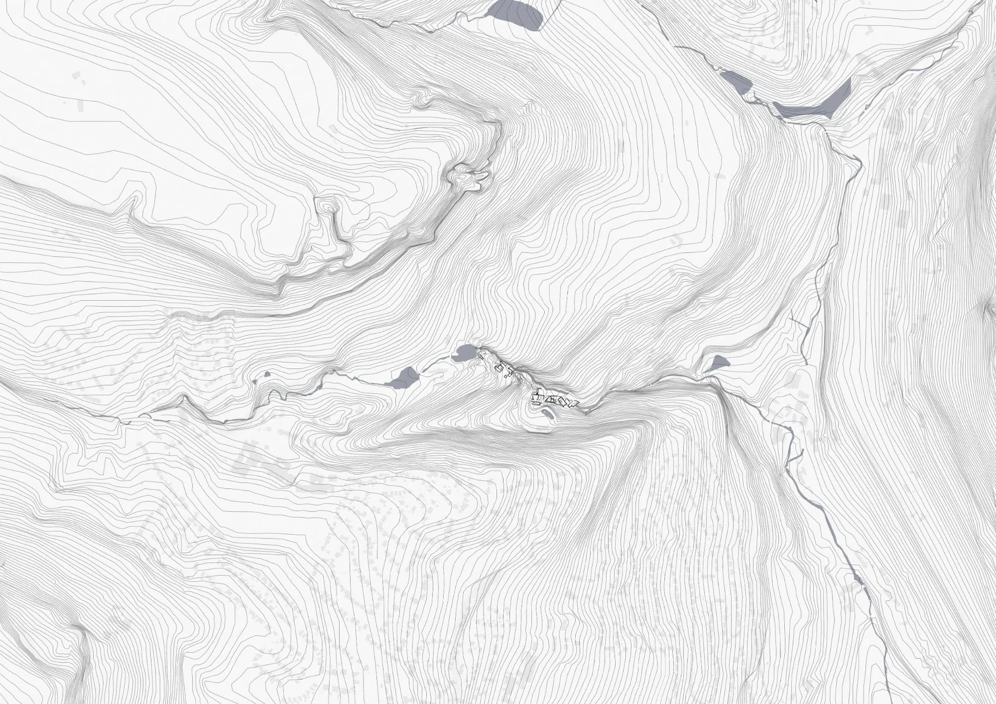 Site contour map